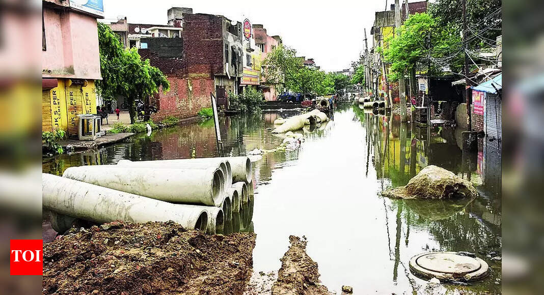 Buddha Nullah Many Areas Along Buddha Nullah Remain Flooded Ludhiana