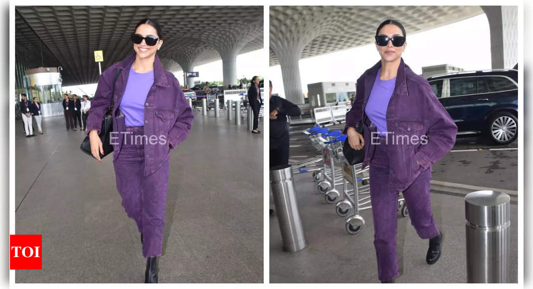Ahead of Project K’s debut at San Diego Comic-Con, Deepika Padukone makes a stylish appearance at the airport as she jets out of Mumbai – See photos | Hindi Movie News