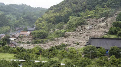 Heavy rain in southern Japan leaves up to six dead, 3 missing
