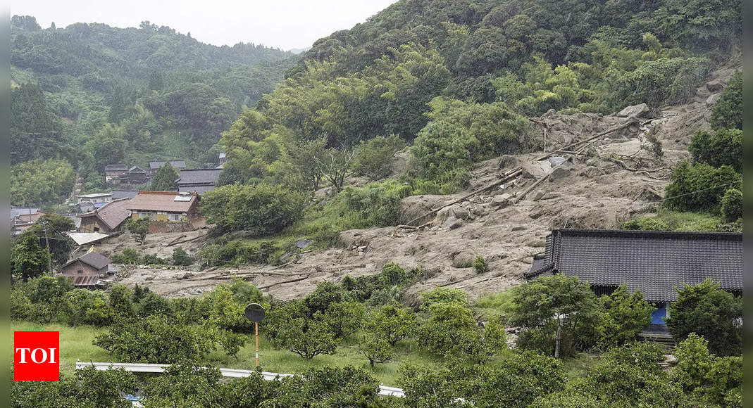 Heavy rain in southern Japan leaves up to six dead, 3 missing – Times of India