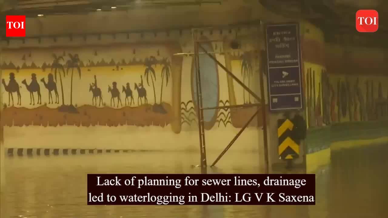 waterlogging: Waterlogging has become a yearly ritual: Delhi L-G takes ...