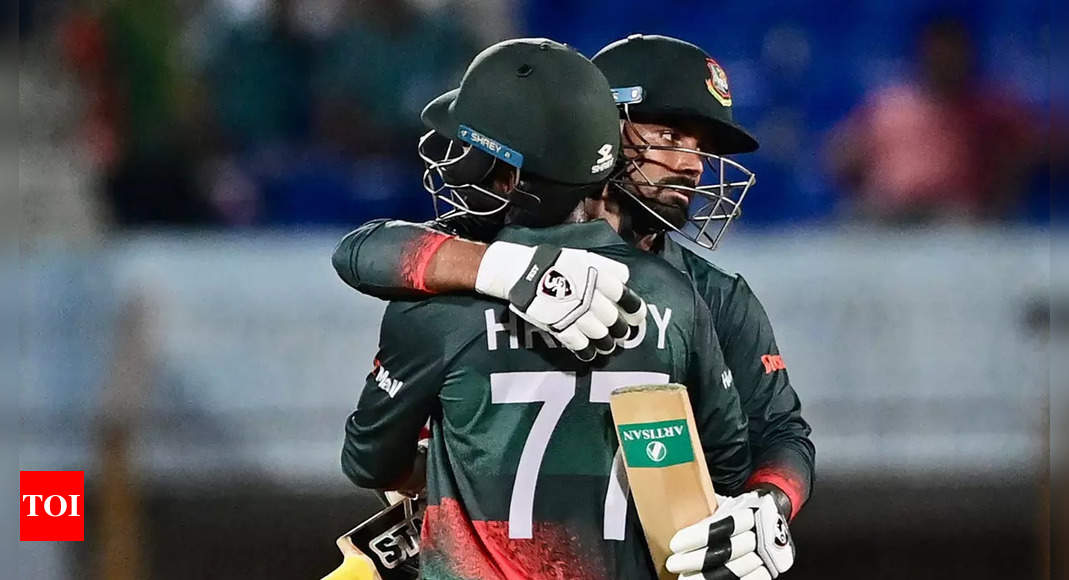 Bangladesh: 3rd ODI: Liton Das, Shoriful Islam help Bangladesh avoid Afghanistan whitewash | Cricket News – Times of India