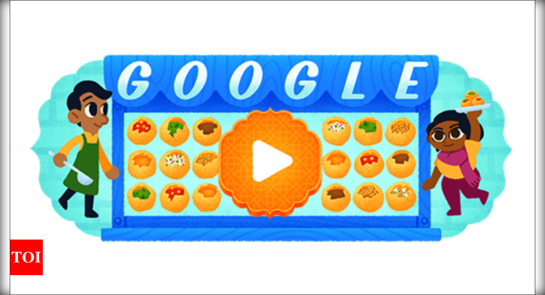 Google Doodle celebrates Pani Puri - Times of India