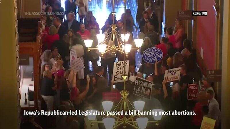 Iowa House and US Senate pass bill limiting abortion