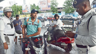 Police crackdown on helmetless bikers after assault on sergeant