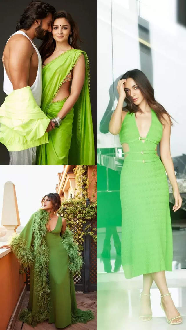 Alia Bhatt, Priyanka Chopra, Kiara Advani: Celeb looks that prove parrot green is in this season!