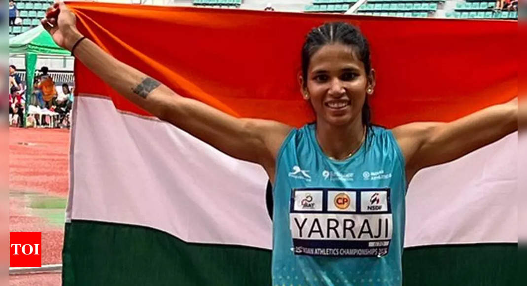 Jyothi Yarraji wins 100m hurdles gold in Asian Athletics Championships | More sports News – Times of India