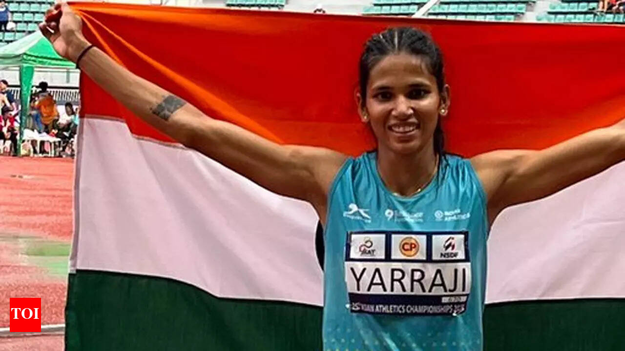 Jyothi Yarraji claims top spot as India win 3 gold and 2 bronze medals on  Day 2 of Asian Athletics Championships -VYGR
