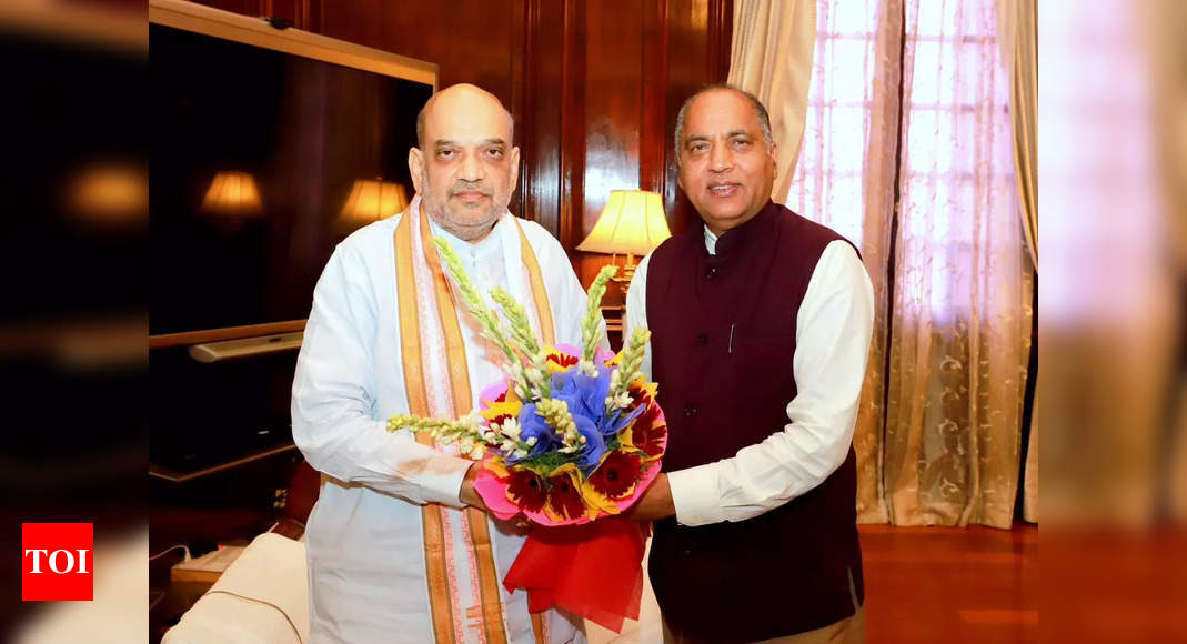 Himachal Pradesh Leader Of Opposition Jai Ram Thakur Meets Amit Shah 