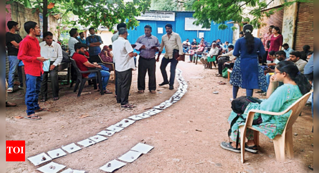 Ration queue? No they are doctors at Koti council in Telangana to renew ...