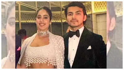Janhvi Kapoor dresses glamorously in black bodycon dress for Bawaal promotions; rumoured boyfriend Shikhar Pahariya REACTS - See photos