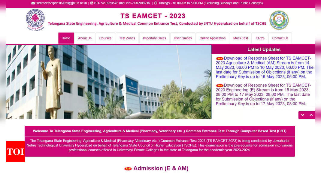 TS EAMCET Seat Allotment Result 2023 for Phase 1 to be declared on July 16