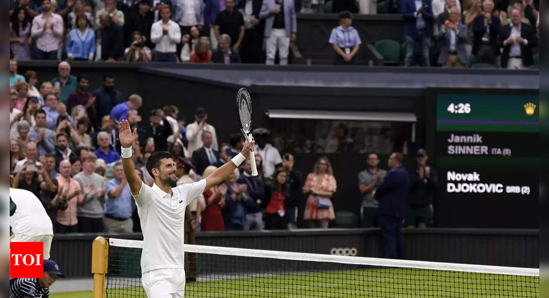 Wimbledon 2023: Novak Djokovic eases past Jannik Sinner to reach final | Tennis News – Times of India