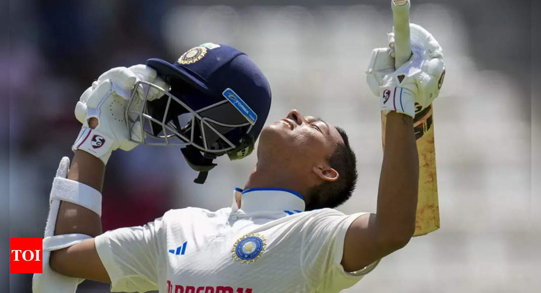 IND vs WI 1st Test: Yashasvi Jaiswal becomes third India batsman to score 150 or more on Test debut | Cricket News – Times of India