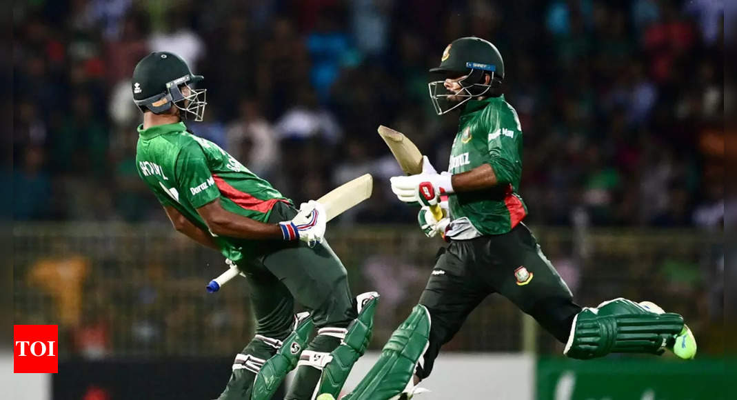 1st T20I: Bangladesh beat Afghanistan despite Karim Janat hat-trick | Cricket News – Times of India