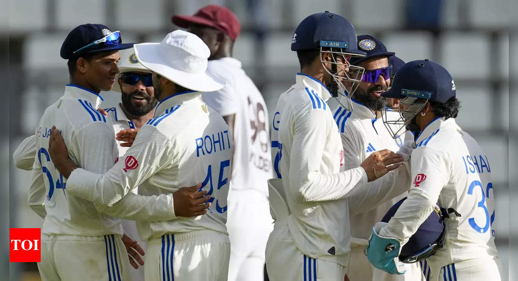 Virat Kohli: 1st Test Highlights: Ravichandran Ashwin, Yashasvi Jaiswal shine as India crush West Indies by an innings and 141 runs | Cricket News – Times of India