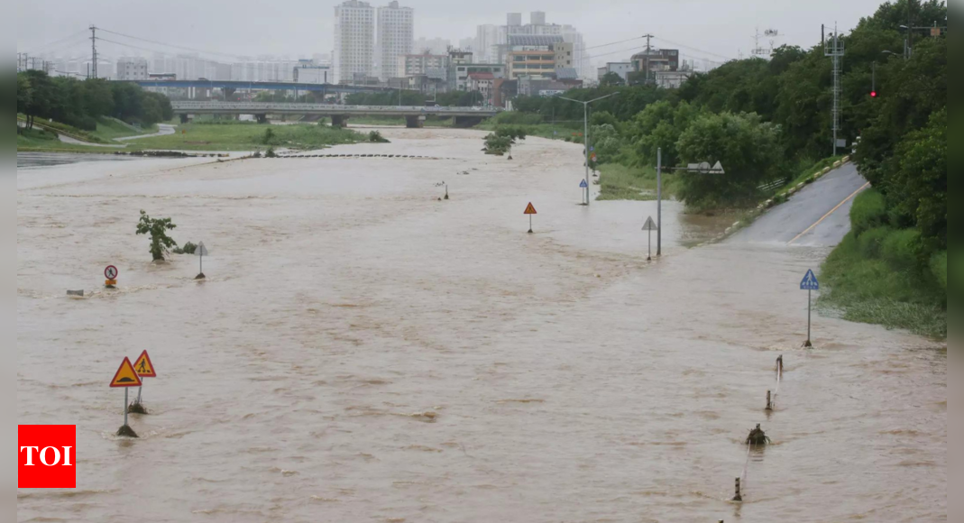 South Korea: Heavy rains, flooding leave seven dead in South Korea – Times of India