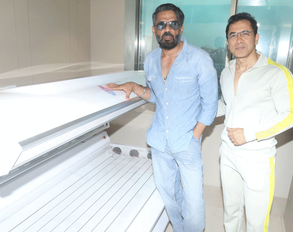 
Suniel Shetty attends the launch of a new biohacking fitness centre in Mumbai

