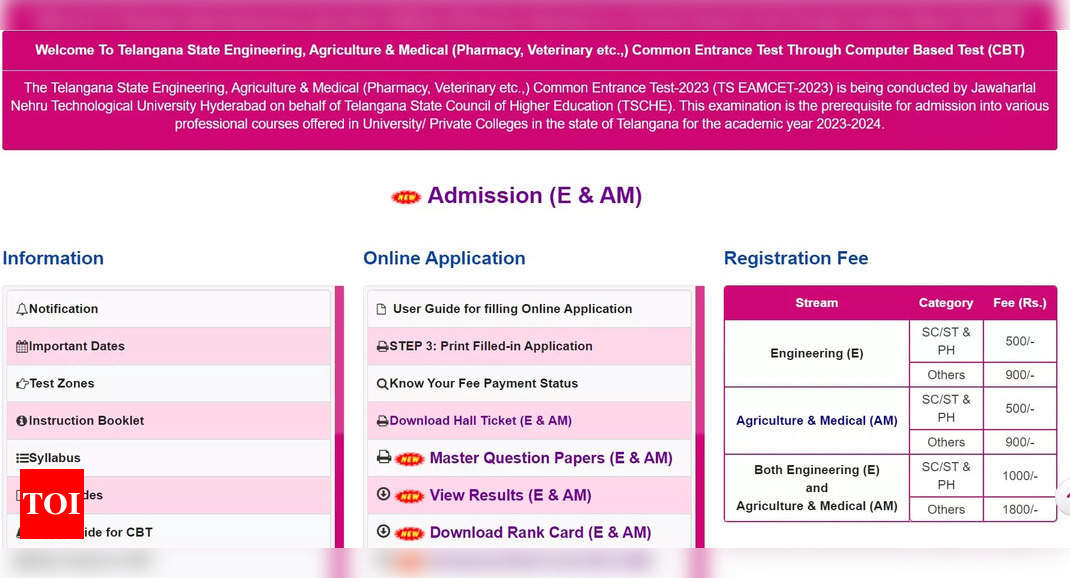 TS EAMCET Seat Allotment Result 2023 releasing today at eamcet.tsche.ac.in, direct link here