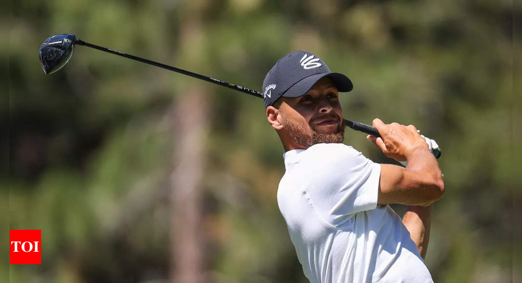 Watch: NBA star Stephen Curry exults after making hole-in-one at celebrity golf event | Golf News – Times of India