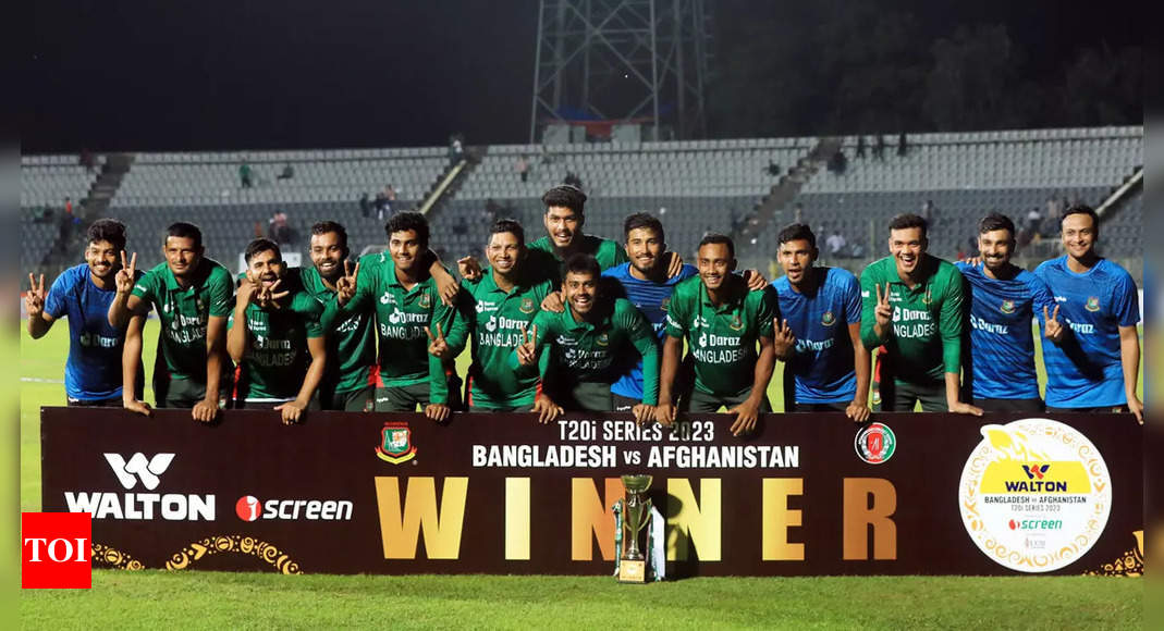 Bangladesh win T20 series against Afghanistan for first time | Cricket News – Times of India