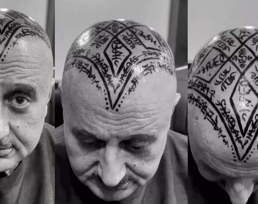 
Anupam Kher shows off his new tattooed bald head; netizen says ‘Sir aap kuch bhi kar sakte ho’ – Watch video
