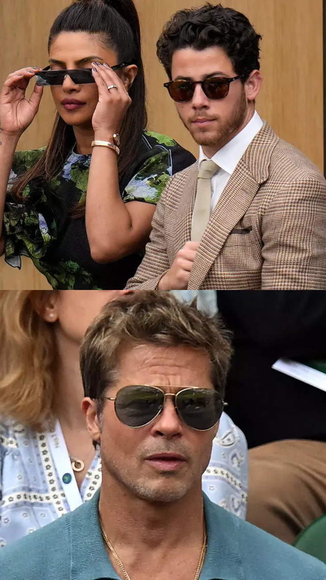 ​Priyanka Chopra Jonas to Brad Pitt: All the celebrity styles from Wimbledon 2023​