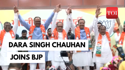 Uttar Pradesh: Former Samajwadi Party MLA Dara Singh Chauhan joins BJP in Lucknow