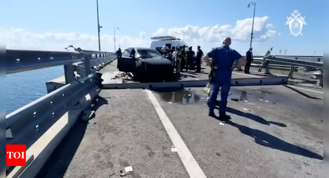 Crimea Attack: Russia blames Ukraine for attack on key Crimea military supply bridge that kills two | World News – Times of India