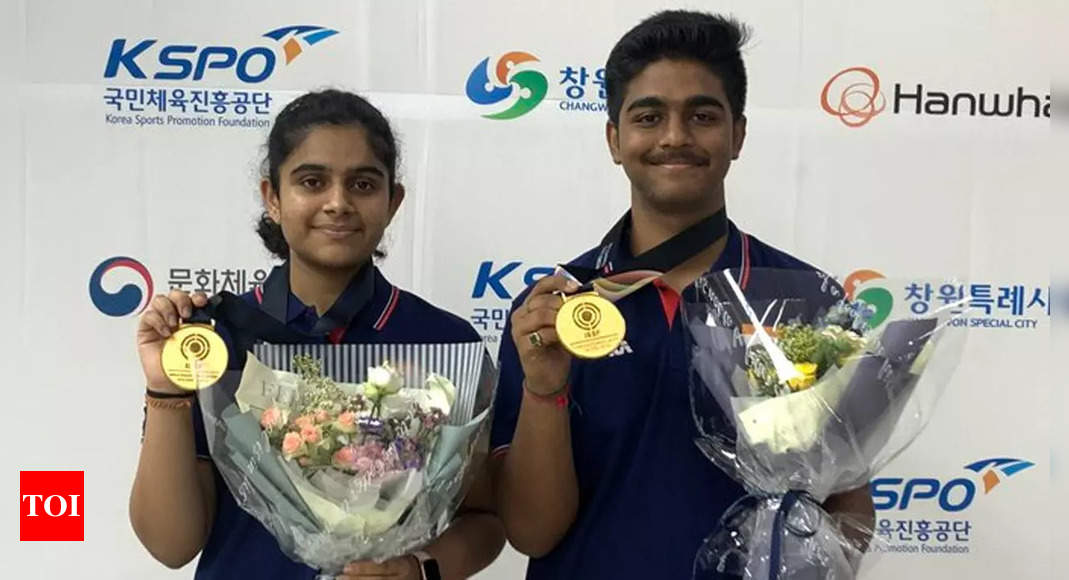 Abhinav-Gautami pair bags gold at ISSF Junior World Championship | More sports News – Times of India