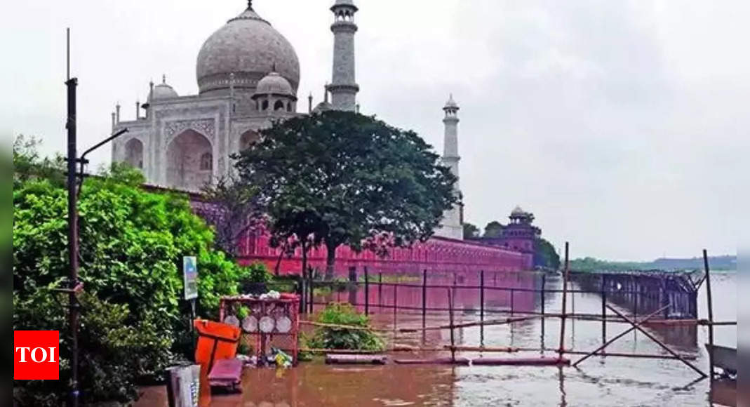 Yamuna River Water Level: Taj Mahal design prevents flooding of main ...