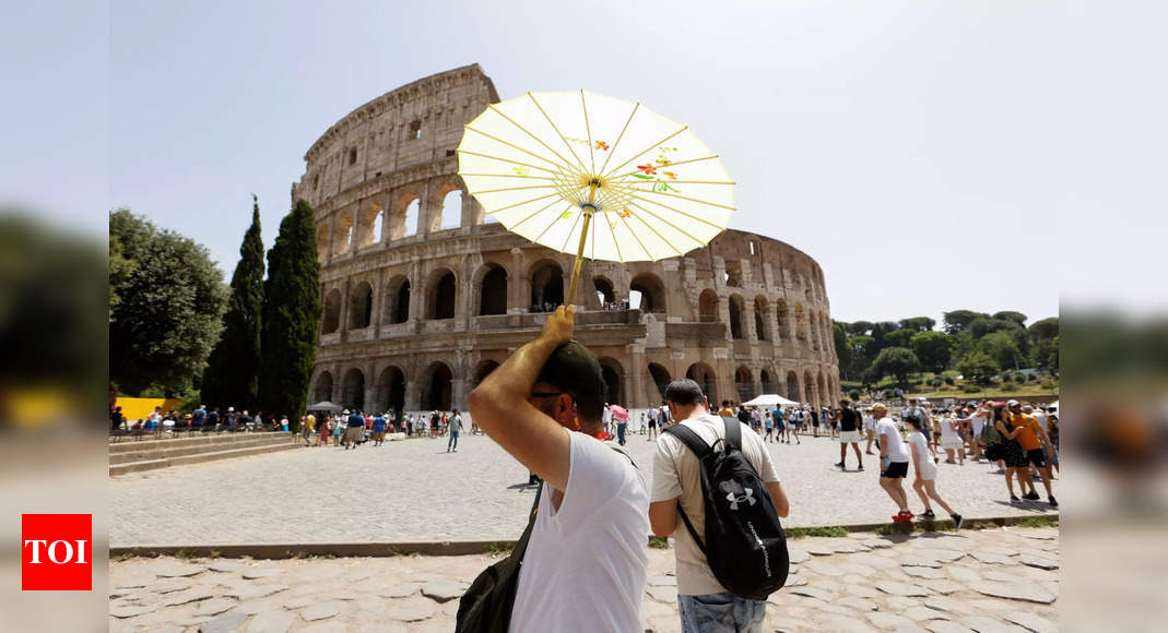 Record highs scorch the globe as Europe prepares for heatwave peak – Times of India