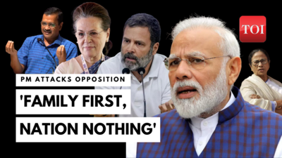 PM Modi's big attack on Opposition, targets Gandhis, political parties on pariwarvaad, corruption