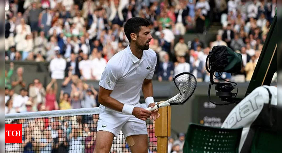 Novak Djokovic fined for smashing racquet during Wimbledon final against Carlos Alcaraz | Tennis News