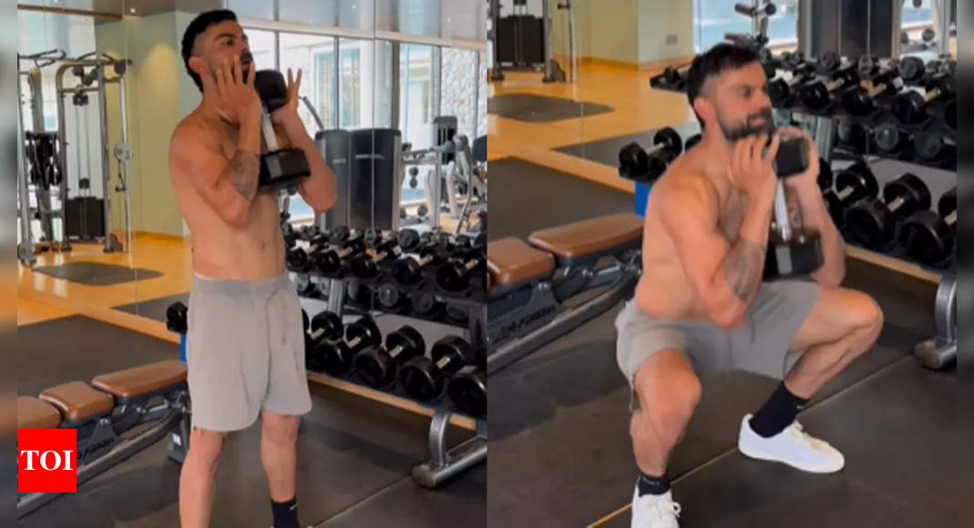 Virat Kohli shares video of his gym session: My go to exercise | Cricket News – Times of India