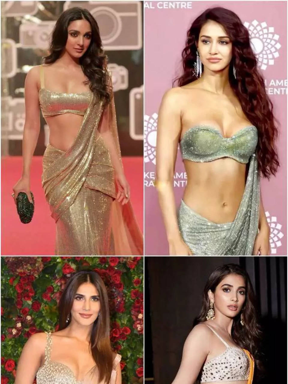 From Kiara to Disha: Bollywood actresses who sizzled in skimpy bralette and  saree