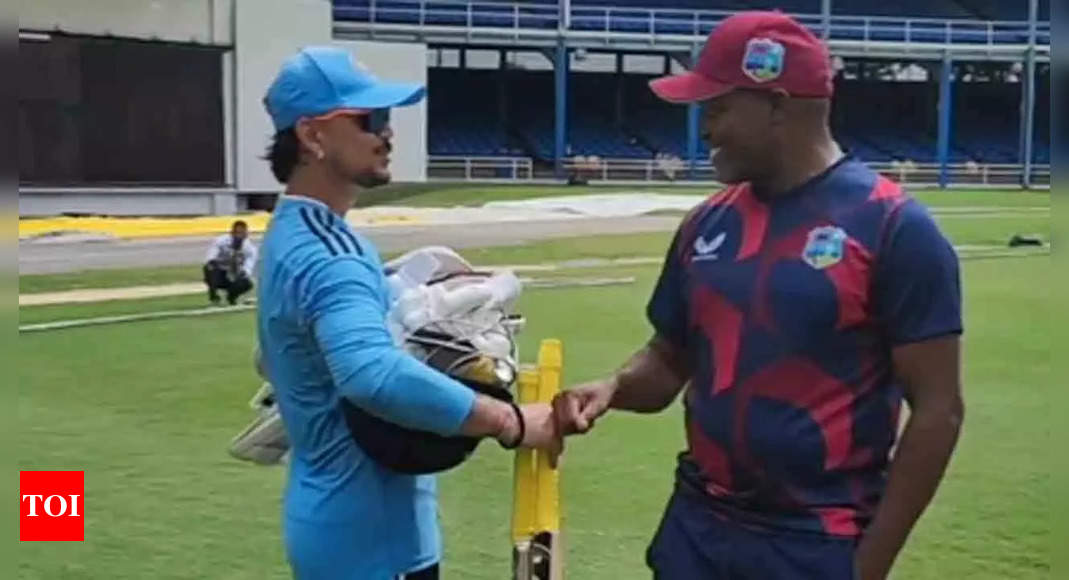 Watch: When Ishan Kishan met Brian Lara on his birthday | Cricket News – Times of India