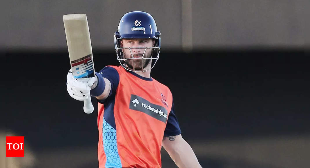 Major League Cricket: Matthew Wade blitz hands San Francisco Unicorns 21-run win against Los Angeles Knight Riders | Cricket News – Times of India