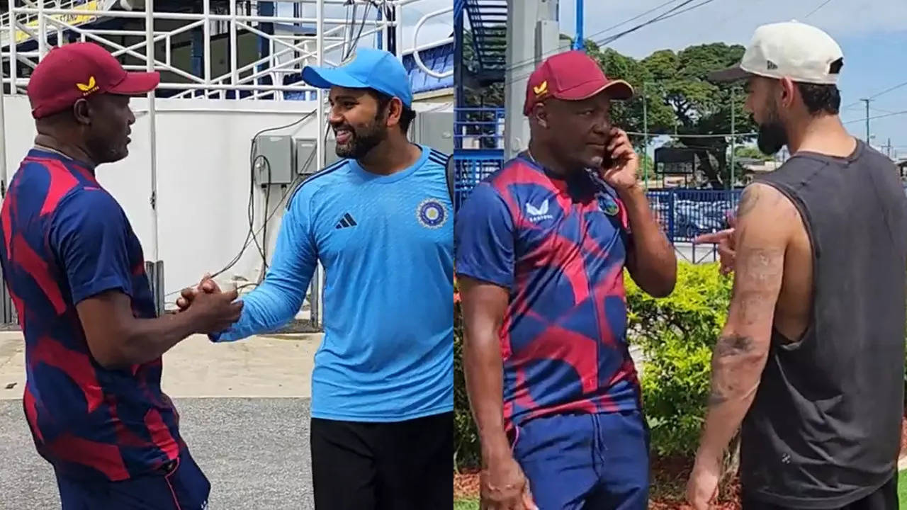 Watch: Indian players catch up with Brian Lara in Trinidad