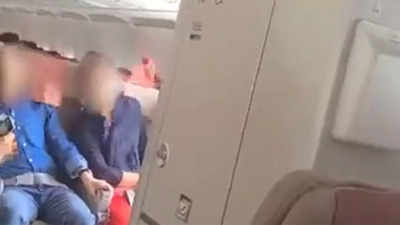 Frightening viral video captures a man opening the emergency exit on a flight in South Korea
