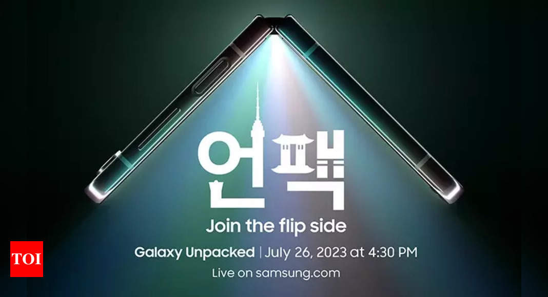 Samsung teases upcoming foldables smartphones ahead of Galaxy Unpacked event – Times of India