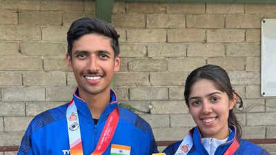 Harmehar, Sanjana win silver in skeet mixed team event at ISSF Junior Worlds