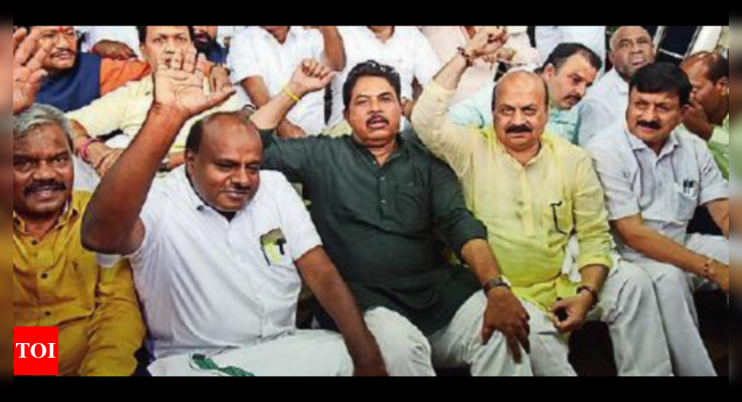 Karnataka Assembly Bjp Mlas Suspended For Indecent Conduct In House Bengaluru News