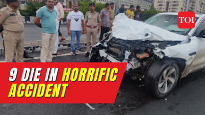 9 killed as speeding Jaguar rams into crowd in Ahmedabad, Gujarat