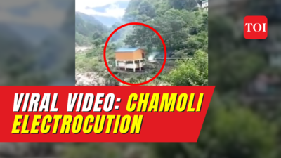 Caught on Viral Video: Moment of electrocution at Namami Gange Project site in Chamoli District
