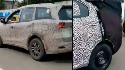 New Mahindra XUV500 spotted testing in India: Details