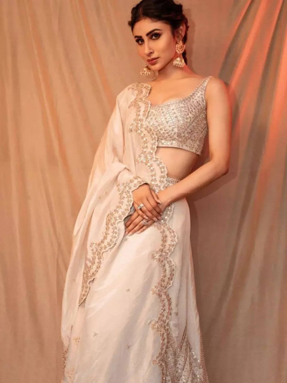 Tasteful lehengas from Mouni Roy's closet