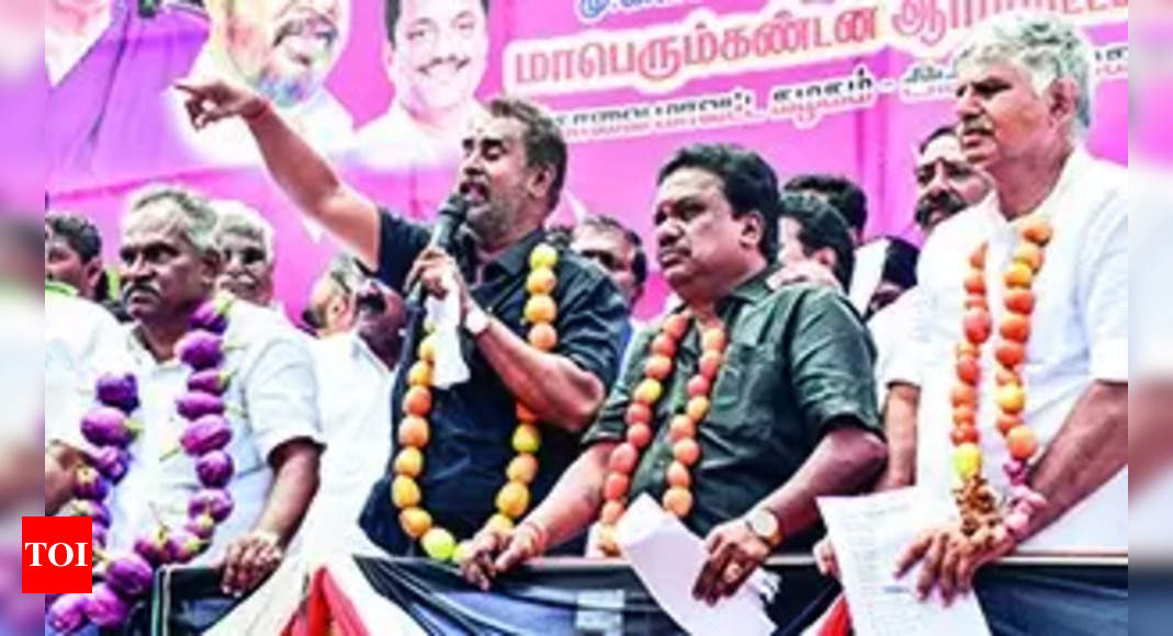 Aiadmk Protests Rise In Vegetable Prices Blames Dmk Government Coimbatore News Times Of India