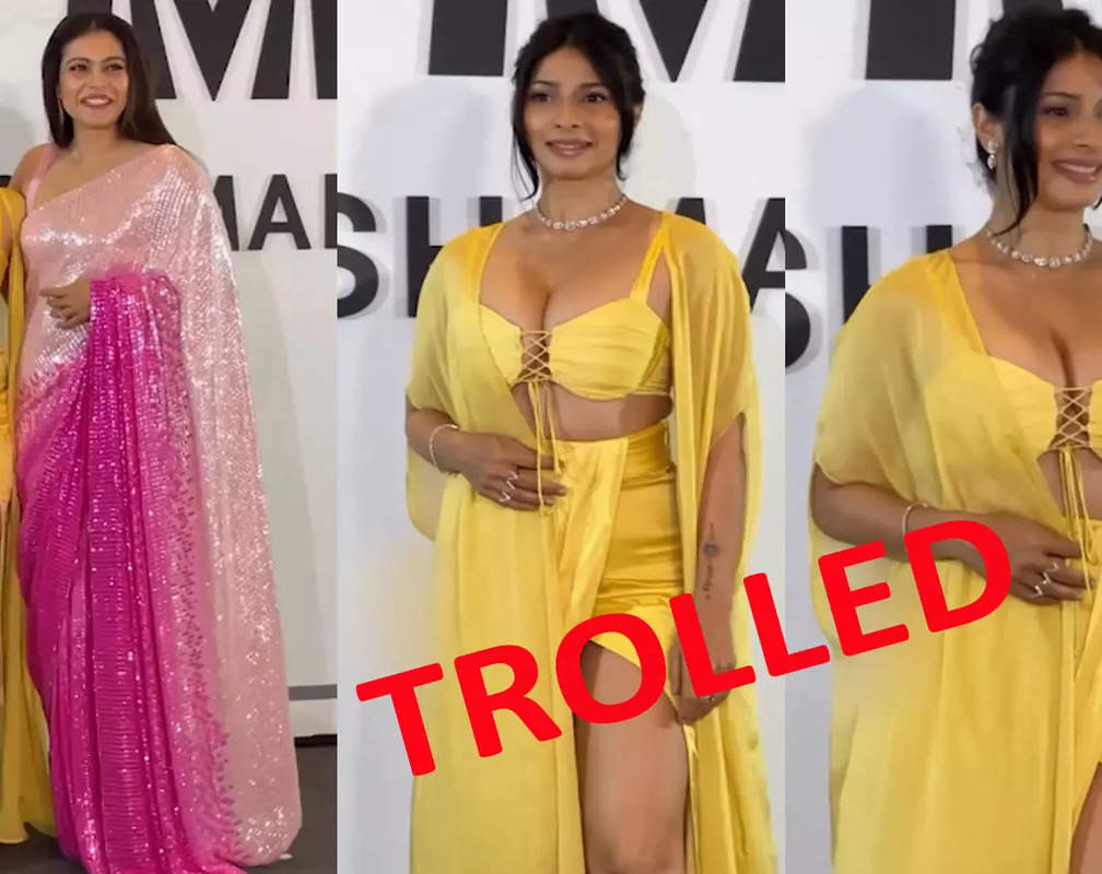 
Tanishaa Mukerji gets trolled for her yellow outfit at Manish Malhotra's show; netizens write harsh comments
