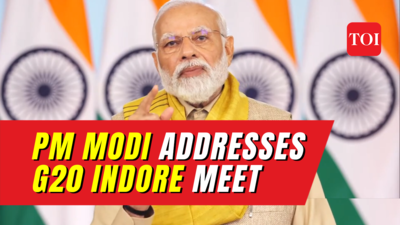 PM Narendra Modi addresses G20 Indore meet, says ‘We need to skill our workforce’